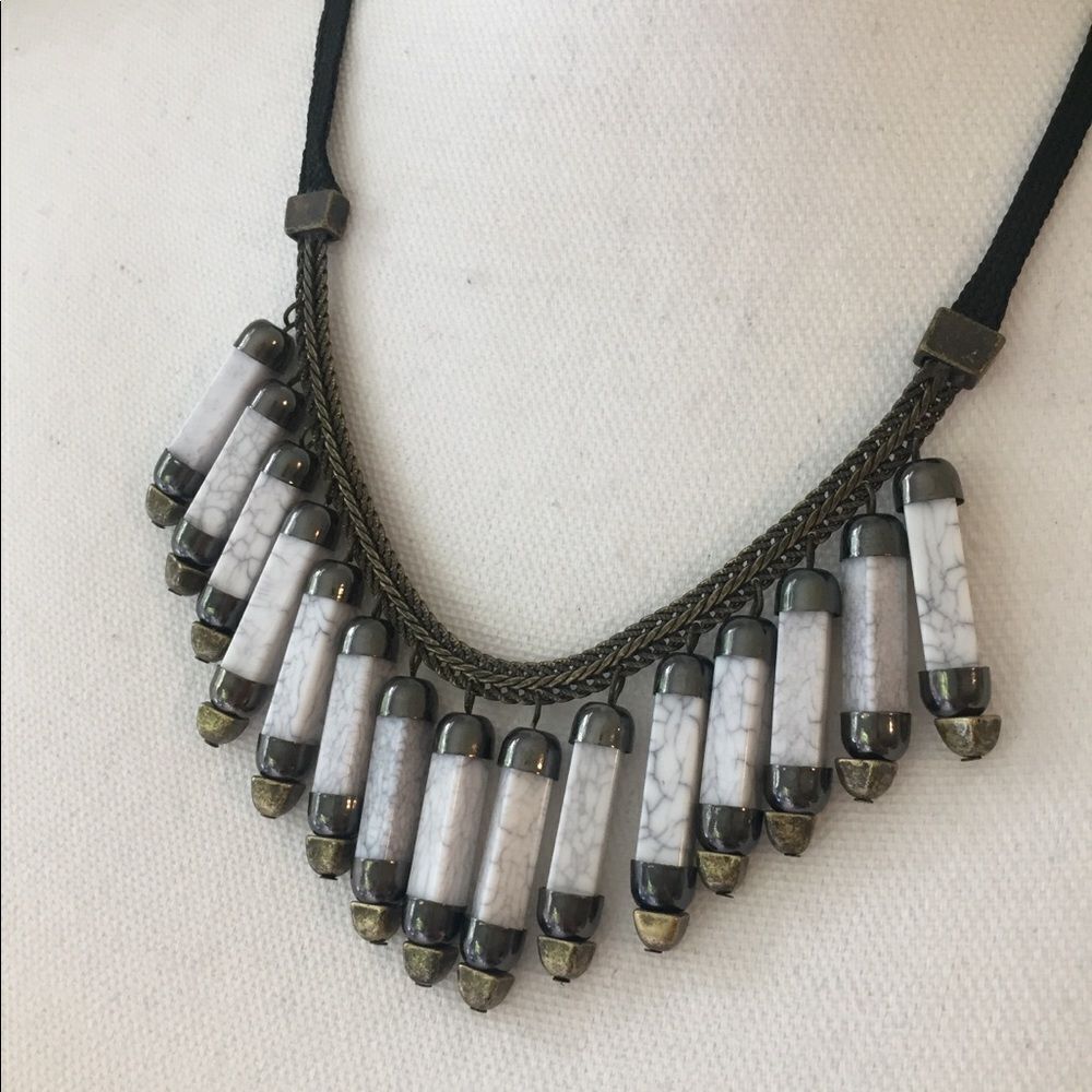 Marble Statement Necklace - Picture 2 of 3